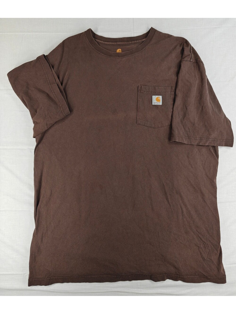 Carhartt Men’s 2XL Tall Brown Original Fit Pocket T-Shirt Workwear